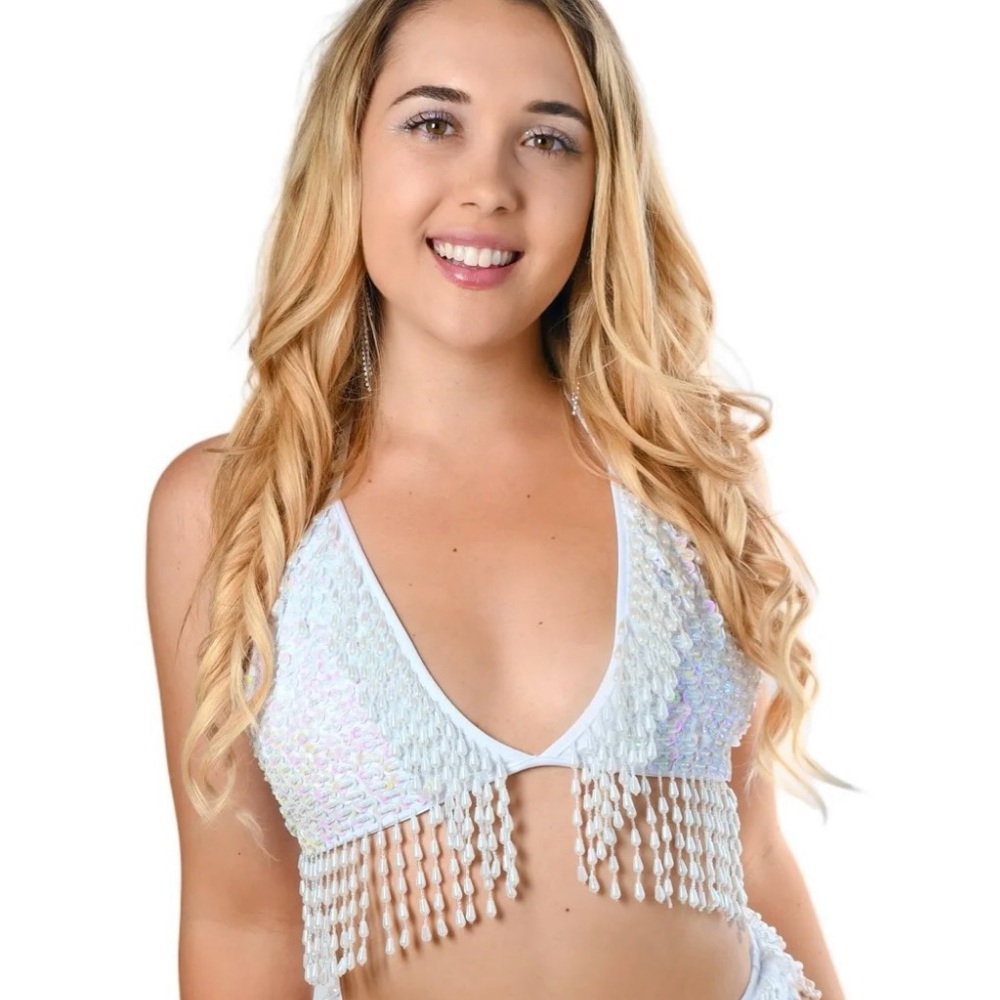 The Lumi Shop Sequin Top - Techno Doll